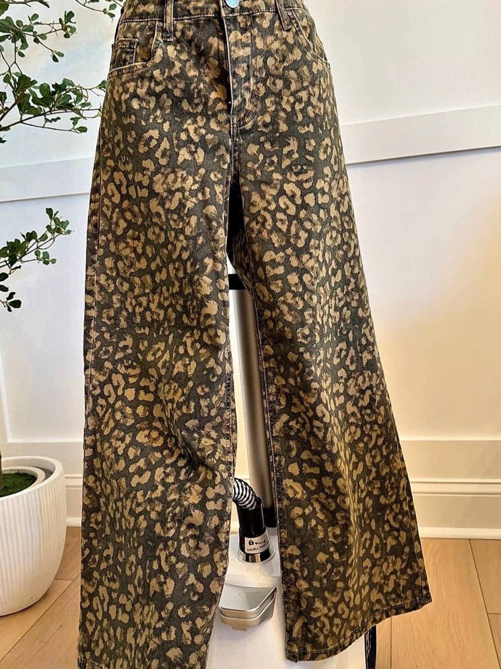 KUT from the Kloth Ashton Print High Waist Crop Jeans Pants